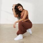 365 joggers vrouwen chocolade Lounge kleding 008ZJ906 - Image 5