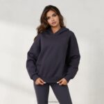 365 oversized hoodie vrouwen kiezelsteen Lounge kleding 008ZJ869 - Image 4