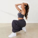 365 oversized joggingbroek vrouwen kiezelsteen Lounge kleding 008ZJ901 - Image 5