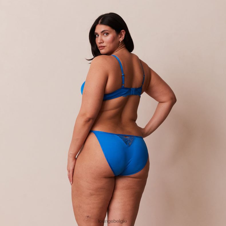 anti-zwaartekracht push-up bh en string/slip set vrouwen kobalt blauw Lounge ondergoed 008ZJ110 - Image 12