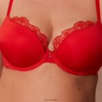 anti-zwaartekracht push-up bh en string/slip set vrouwen rood Lounge ondergoed 008ZJ129 - Image 6