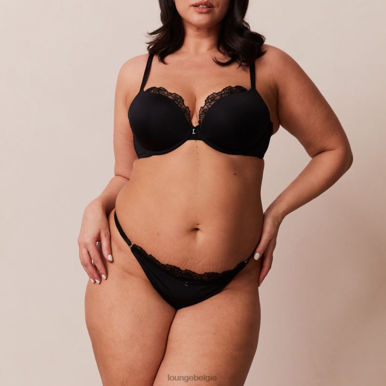 anti-zwaartekracht push-up bh en string/slip set vrouwen zwart Lounge ondergoed 008ZJ70 - Image 7