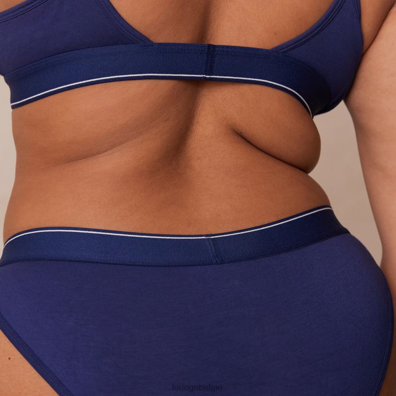 bamboe minimale driehoekige bh & string/slip set vrouwen marine Lounge ondergoed 008ZJ217 - Image 17