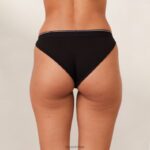 bamboe minimale driehoekige slip vrouwen zwart Lounge ondergoed 008ZJ414 - Image 2