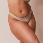 bamboe minimale driehoekige string vrouwen olijf Lounge ondergoed 008ZJ406