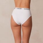 basisslip van bamboe vrouwen wit Lounge ondergoed 008ZJ432 - Image 2