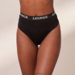 basisstring van bamboe vrouwen zwart Lounge ondergoed 008ZJ386 - Image 4