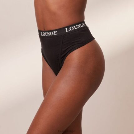 basisstring van bamboe vrouwen zwart Lounge ondergoed 008ZJ386