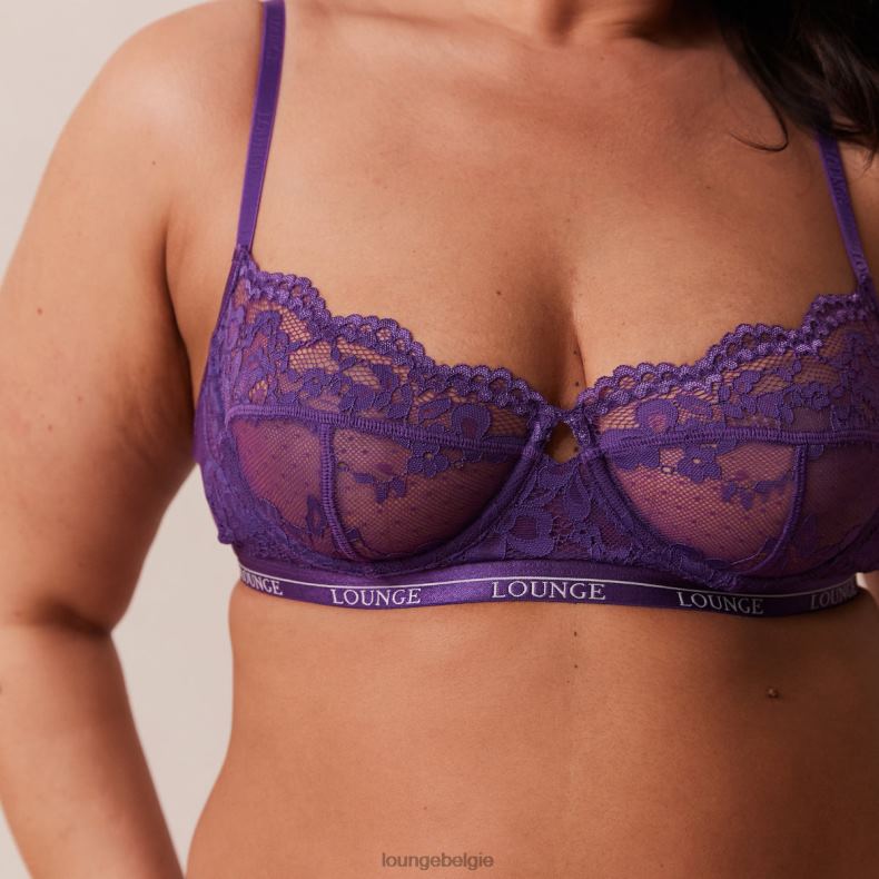 Blossom balconnet bh en string set vrouwen paars Lounge ondergoed 008ZJ12 - Image 13