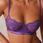 Blossom balconnet bh en string set vrouwen paars Lounge ondergoed 008ZJ12 - Image 7