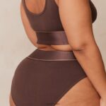 bralette en slipje setje vrouwen chocolade Lounge ondergoed 008ZJ231 - Image 4
