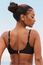 Cali getextureerde bikinitop vrouwen zwart Lounge badkleding 008ZJ990 - Image 2