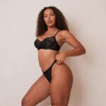 chique balconette bh & string set vrouwen zwart Lounge ondergoed 008ZJ88 - Image 3