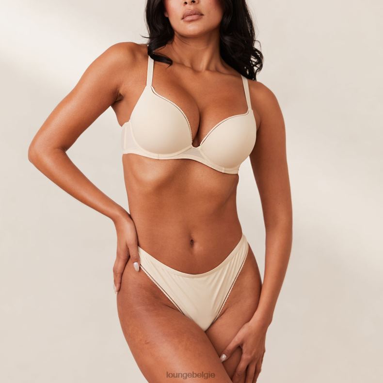 Comfort push-up T-shirt bh en stringset vrouwen latte Lounge ondergoed 008ZJ162 - Image 1