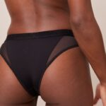 contour mesh slip vrouwen zwart Lounge ondergoed 008ZJ374 - Image 3