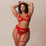 danielle intimi ingesteld vrouwen rood Lounge ondergoed 008ZJ341 - Image 13