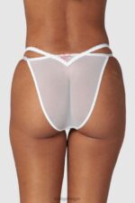 ditsy geborduurde slipje vrouwen wit Lounge ondergoed 008ZJ282 - Image 2