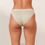 driehoekige slip van bamboe vrouwen olijf Lounge ondergoed 008ZJ427 - Image 2