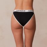 driehoekige slip van bamboe vrouwen zwart Lounge ondergoed 008ZJ429 - Image 2