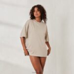 essentieel oversized t-shirt vrouwen haver Lounge kleding 008ZJ848 - Image 6
