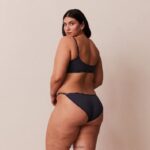 essentiële bralette en string/slip set vrouwen blauwe houtskool Lounge ondergoed 008ZJ179 - Image 10