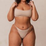 essentiële bralette en string/slip set vrouwen nerts Lounge ondergoed 008ZJ180 - Image 23