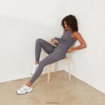 essentiële legging vrouwen houtskool Lounge kleding 008ZJ896 - Image 9