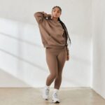 essentiële oversized hoodie vrouwen koffie Lounge kleding 008ZJ878 - Image 4