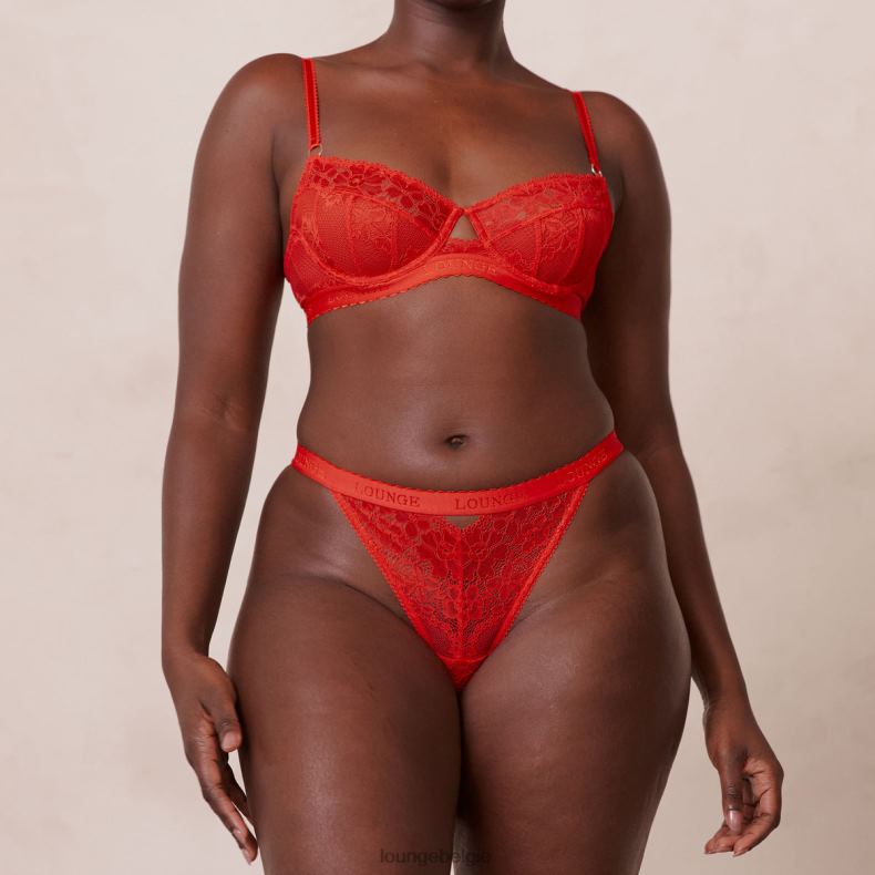 flair balconette bh & string/slip set vrouwen rood Lounge ondergoed 008ZJ113 - Image 12