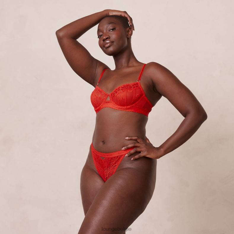 flair balconette bh & string/slip set vrouwen rood Lounge ondergoed 008ZJ113 - Image 15