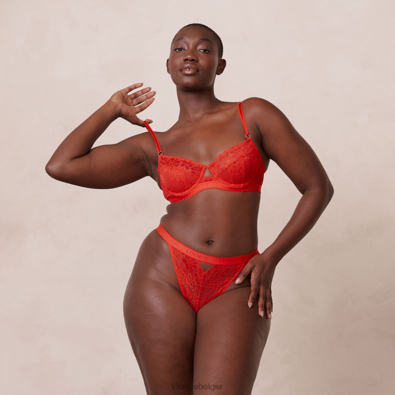 flair balconette bh & string/slip set vrouwen rood Lounge ondergoed 008ZJ113 - Image 19