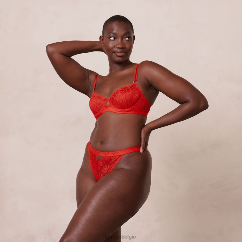 flair balconette bh & string/slip set vrouwen rood Lounge ondergoed 008ZJ113 - Image 23