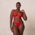 flair balconette bh & string/slip set vrouwen rood Lounge ondergoed 008ZJ113 - Image 10