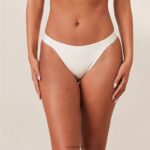 geribbelde, bewuste slip vrouwen wit Lounge ondergoed 008ZJ455 - Image 2