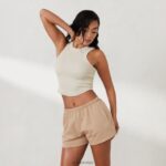 geribbelde racerbacktop x jess hunt vrouwen bot Lounge kleding 008ZJ796 - Image 5