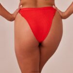 geribbelde slip vrouwen rood Lounge ondergoed 008ZJ585 - Image 2