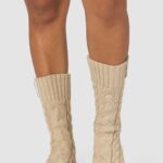 gezellige gebreide sokken vrouwen nerts Lounge kleding 008ZJ946