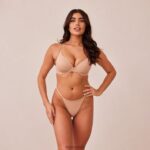 gladde klassieke T-shirt bh & string/slip set vrouwen Honing Lounge ondergoed 008ZJ112 - Image 5