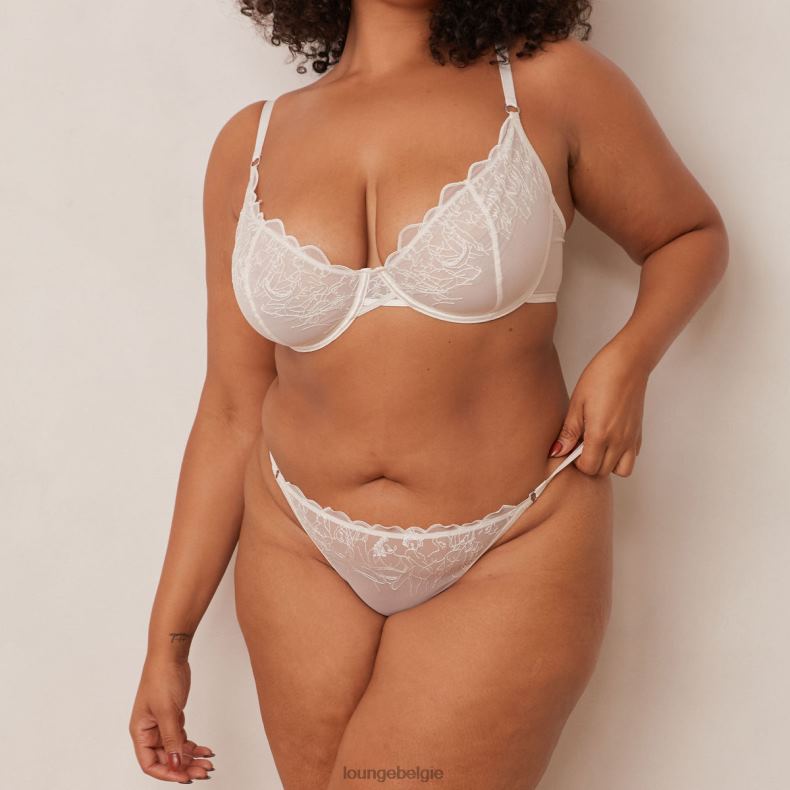 illustratie balconette bh & string/slip set vrouwen parel Lounge ondergoed 008ZJ20 - Image 11