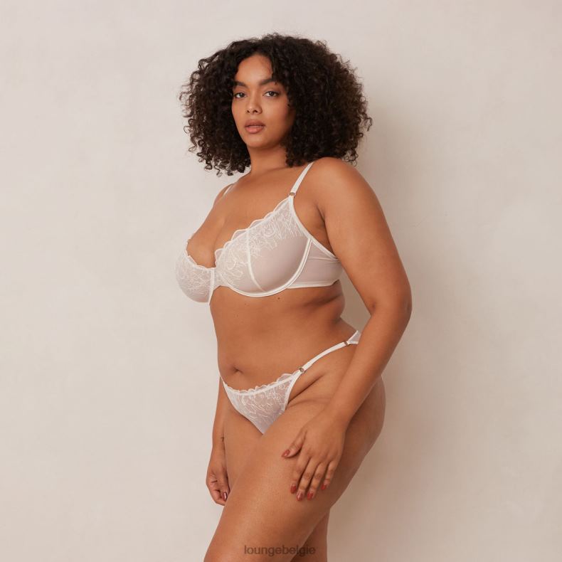 illustratie balconette bh & string/slip set vrouwen parel Lounge ondergoed 008ZJ20 - Image 3