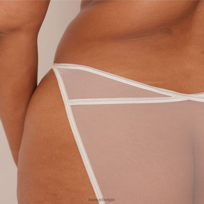 illustratie balconette bh & string/slip set vrouwen parel Lounge ondergoed 008ZJ20 - Image 4