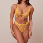 Liberty balconette bh & string/slip set vrouwen mosterd Lounge ondergoed 008ZJ46 - Image 13
