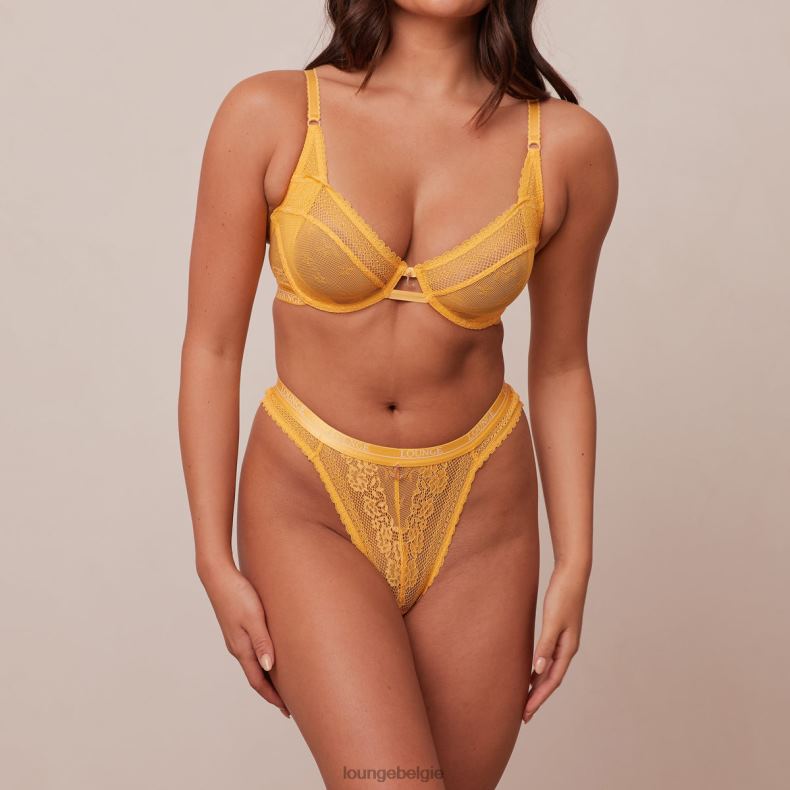 Liberty balconette bh & string/slip set vrouwen mosterd Lounge ondergoed 008ZJ46 - Image 13