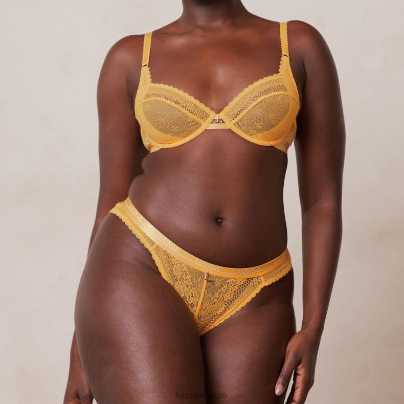 Liberty balconette bh & string/slip set vrouwen mosterd Lounge ondergoed 008ZJ46 - Image 14
