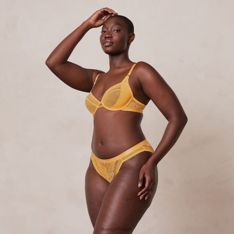 Liberty balconette bh & string/slip set vrouwen mosterd Lounge ondergoed 008ZJ46 - Image 16
