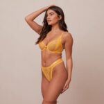Liberty balconette bh & string/slip set vrouwen mosterd Lounge ondergoed 008ZJ46 - Image 19