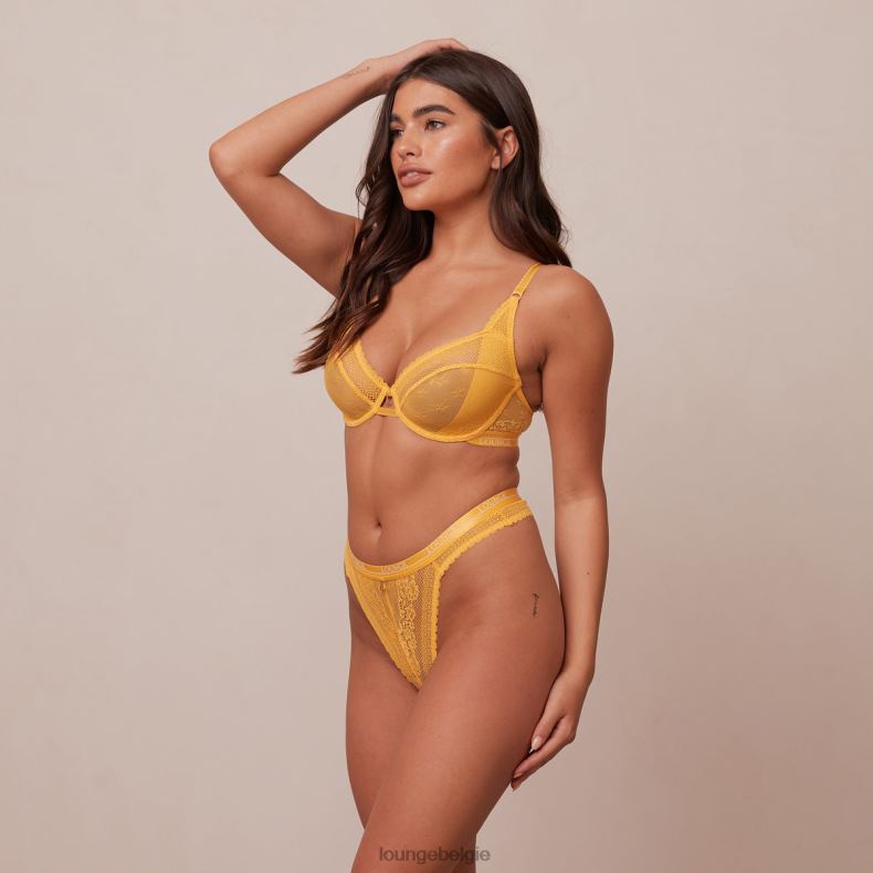 Liberty balconette bh & string/slip set vrouwen mosterd Lounge ondergoed 008ZJ46 - Image 19