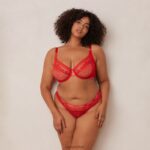Liberty balconette bh & string/slip set vrouwen rood Lounge ondergoed 008ZJ44 - Image 14