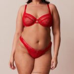 Liberty balconette bh & string/slip set vrouwen rood Lounge ondergoed 008ZJ44 - Image 23