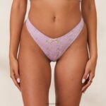 lieve g-string vrouwen lila bloemen Lounge ondergoed 008ZJ444 - Image 2